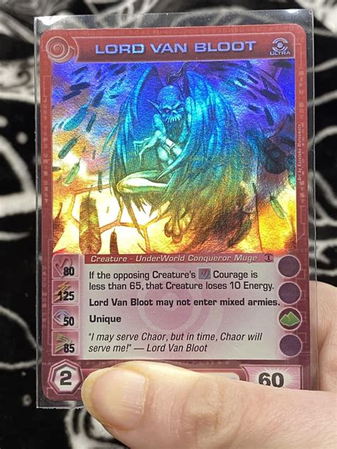 My Hard To Find Super Rare Chaotic Tcg Card Of Lord Van Bloot Rchaotic