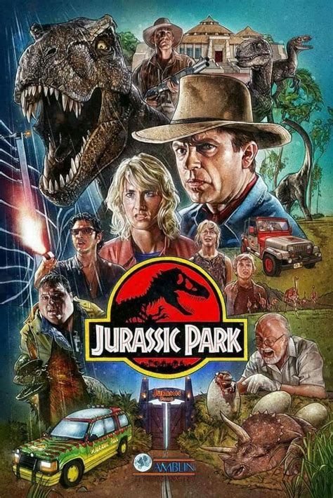 The Movie Poster For The Films First Ever Released Title Jurassic Park