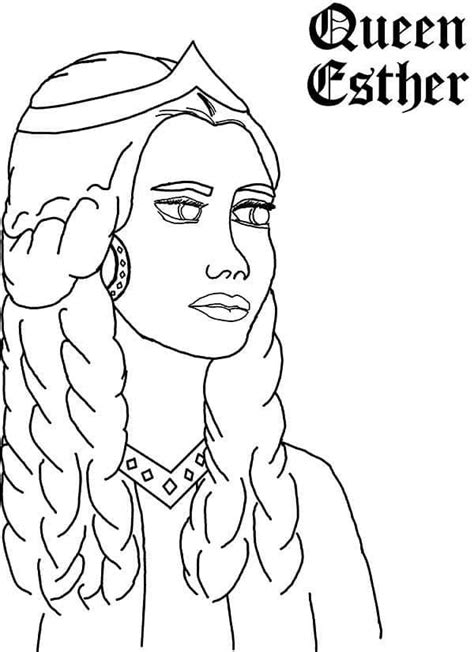 Desenhos De Rainha Ester 12 Para Colorir E Imprimir ColorirOnline Com