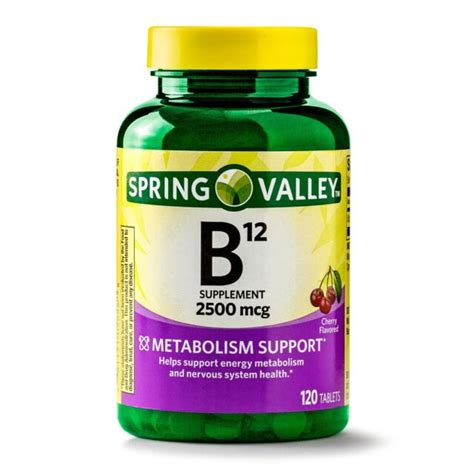 Spring Valley Vitamin B12 Tablets 2500 Mcg 120 Count For Sale Online Ebay