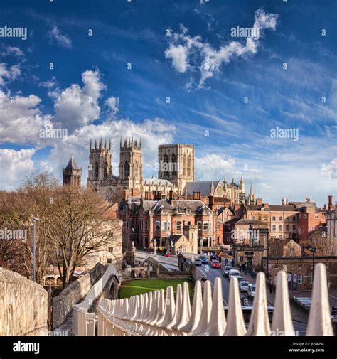 A Sunny Winter Day In The City Of York North Yorkshire England A