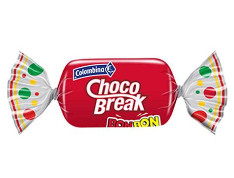 Colombina Presenta Choco Break Relleno Sabor A Bon Bon Bum Rojo