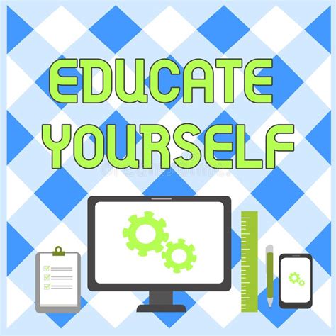 Conceptual Hand Writing Showing Educate Yourself Business Photo