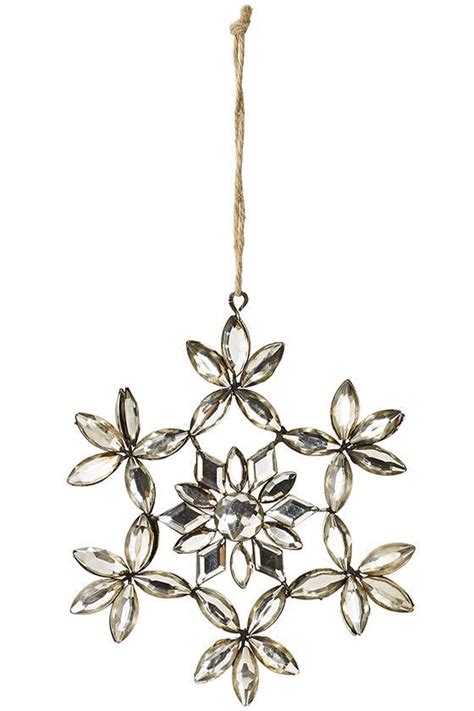 Martha Stewart Living Vintage Inspired Jeweled Snowflake Ornament