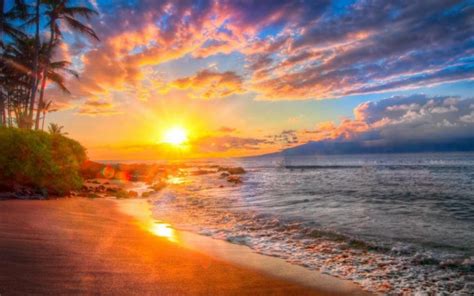 Hawaii Beach Waves Src Free Download Hawaii Sunset Sunset Wallpaper Hawaii Beach 3840x2160