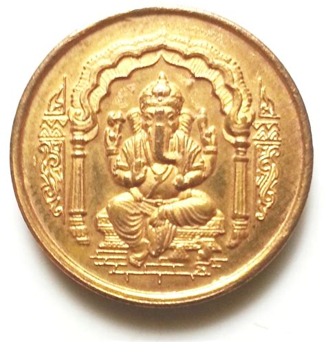 5 Grams Gold Coin Ganesha 999 Purity At Rs 16826pieces Gold Coins
