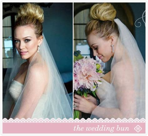 The Wedding Bun Via Hilary Duff Bridal Weddinghair