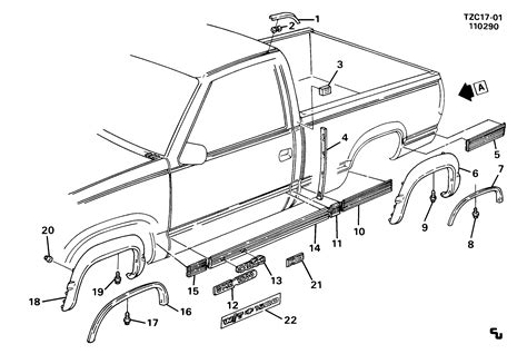 K1500 Pickup 4wd Moldingscab And Body Side Chevrolet Epc Online
