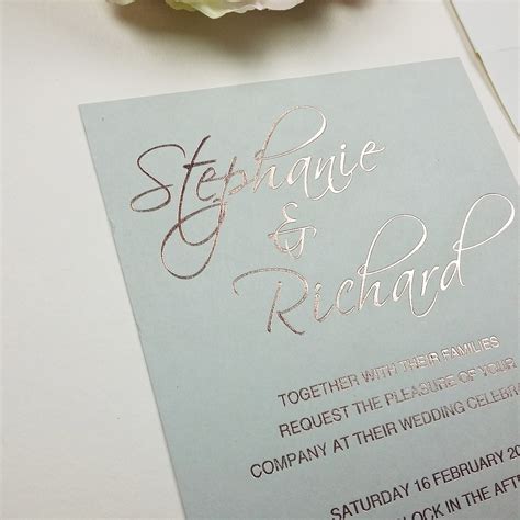 Light Grey Wedding Invitation Light Gray Invitation Suite Etsy