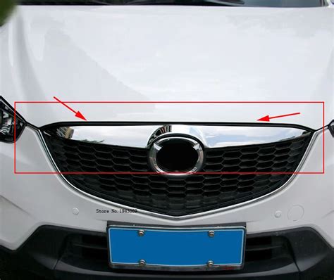 2012 High Quality Abs Chrome Front Center Grill Grille Cover Trim For