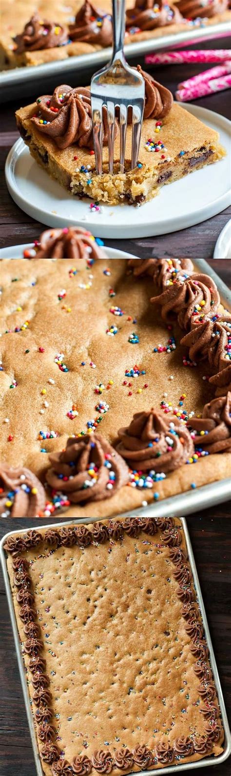 Sheet Pan Cookie Cake Recipe This Classic Chocolate Chip Cookie Cake