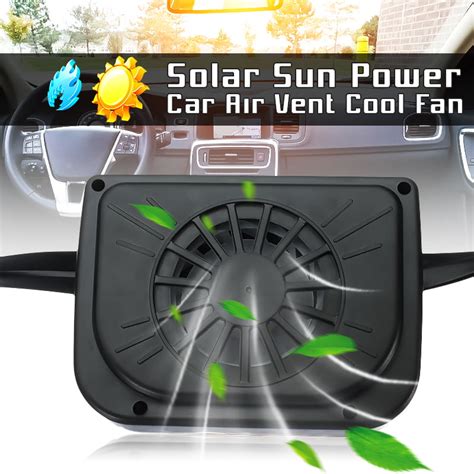 Heating Cooling And Air Clip On Solar Cell Fan Sun Power Energy Panel