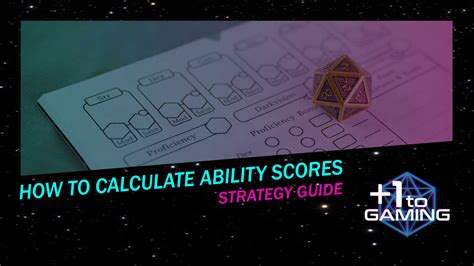 How To Calculate Ability Scores Dandd 5e — Plus One To Gaming