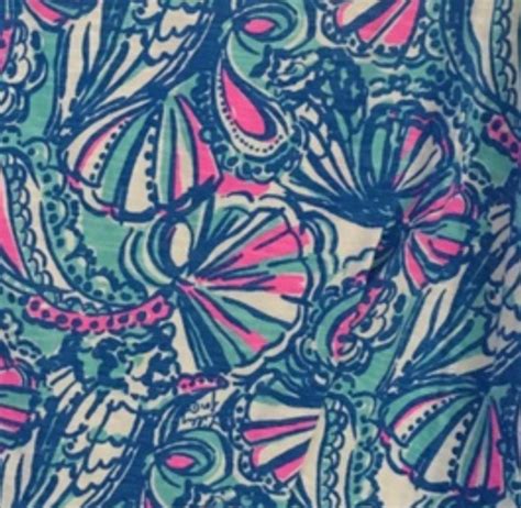 Lilly Pulitzer X Target Collaboration Print With Pink And Aqua Shells