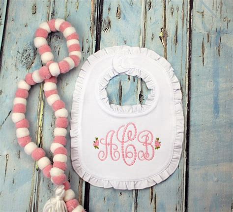 Personalized Baby Bib Personalized Burp Cloth Monogrammed Etsy