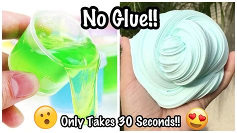 No Glue Slime Recipes That Only Take 30 Seconds To Make Youtube