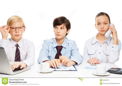 Kids as adults businessman stock photo. Image of phone - 28403676