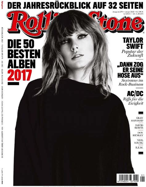 Taylor Swift In Rolling Stone Magazine Germany January 2018 Issue