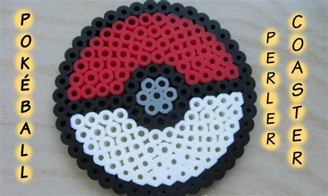 Pok Mon Pok Ball Perler Bead Coaster Youtube