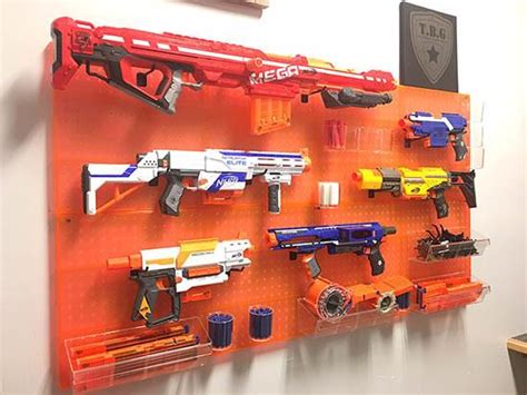 Here are ideas for nerf storage and organization, for both large and small collections of blasters, as well as foam accessories. How to build a Tactical Nerf Gun Wall