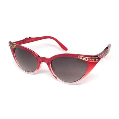 Cateye Or High Pointed Eyeglasses Or Sunglasses Maroon Fade Smoke Ca1895x3y9x