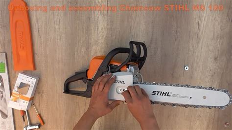 Unboxing And Assembling Stihl Ms 180 Chainsaw In 2 Minutes Bob The