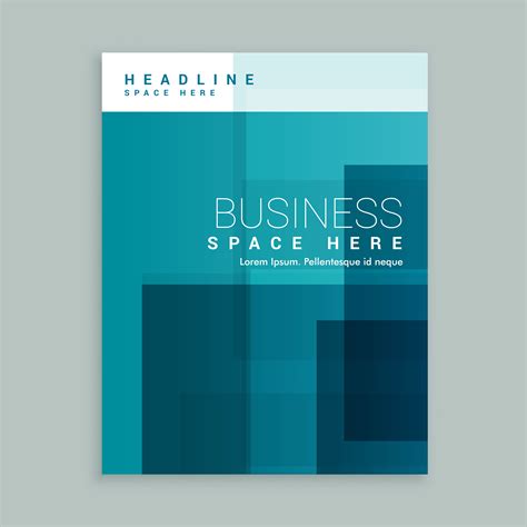 Business Cover Page Template Brochure Download Free Vector Art Stock