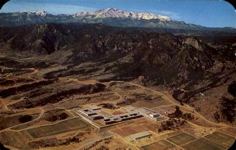 Aerial View Of The United States Air Force Academy Colorado Springs Co