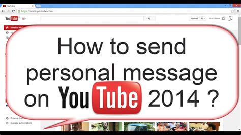 How To Send Personal Messages On Youtube In 25 Sec Youtube