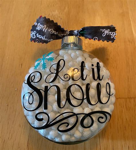 Let It Snow Holiday Ornament Etsy