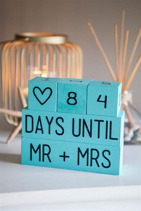 Learn How To Make Your Own Wedding Countdown Blocks Wedding