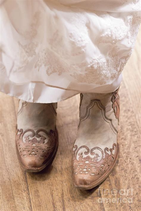 Cowgirl Wedding Photograph By Leslie Wells