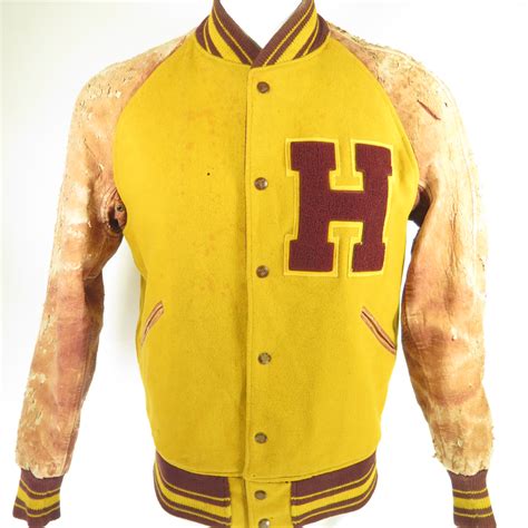 Vintage 50s Harvard University Jacket Medium Reversible Varsity