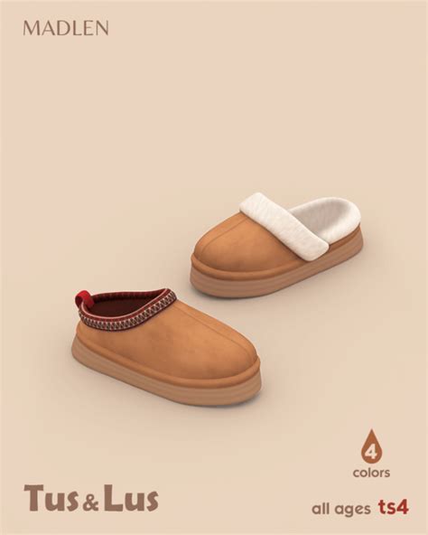 Tus Lus Slippers Madlen Sims 4 Wicked Mods