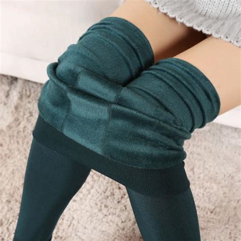 Women Winter Thick Warm Fleece Lined Thermal Stretchy Leggings Pants Nap Warm Long Johns Fitness