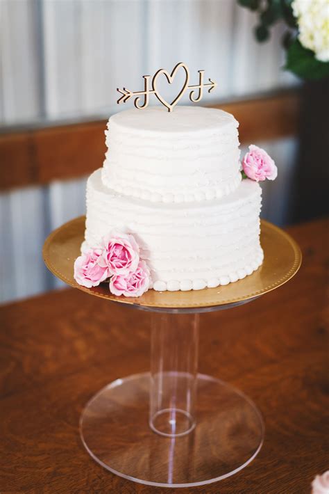 Two Tiered Buttercream Wedding Cake Wedding Cake Toppers Simple Wedding Cake Wedding Cake Table