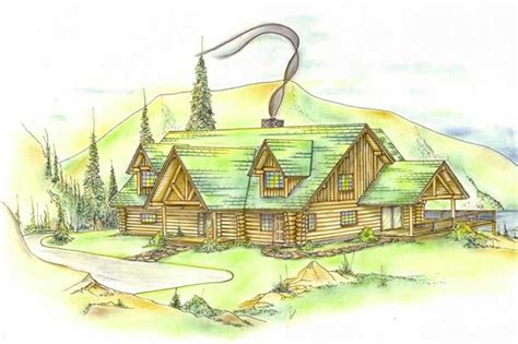 Log Cabin Home 3 Bdrm 2 Bath 2155 Sq Ft Plan 132 1276