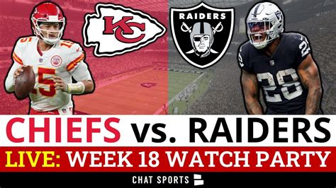 Chiefs Vs Raiders Live Streaming Scoreboard FREE Play By Play Highlights Stats NFL Week