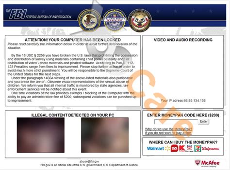 remove fake fbi moneypak scam without paying fine 2019