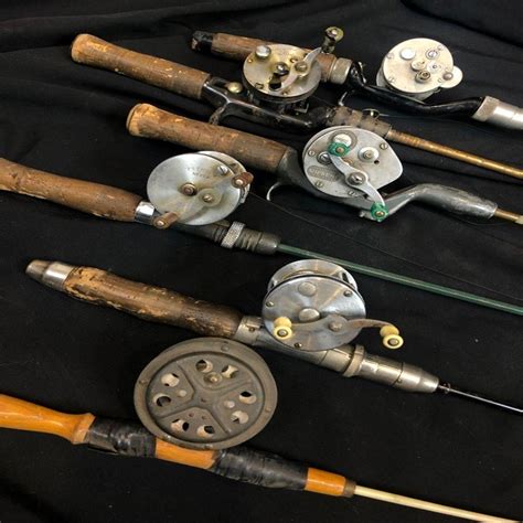 Sold Price Lot Of Vintage Fishing Rods And Reels January 6 0120 1030