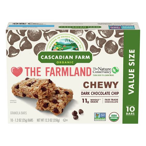 Save On Cascadian Farm Organic Chewy Granola Bars Dark Chocolate Chip
