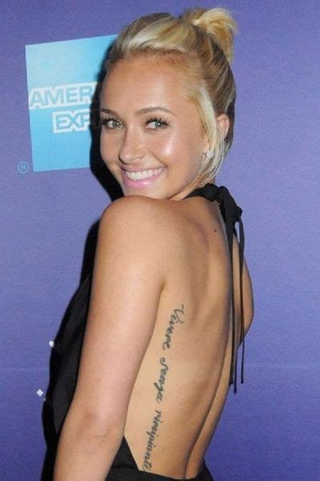 Hayden Panettiere S 4 Tattoos And Their Meanings Body Art Guru