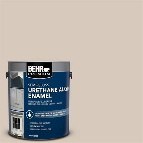 Behr Premium 1 Gal N230 2 Old Map Urethane Alkyd Semi Gloss Enamel