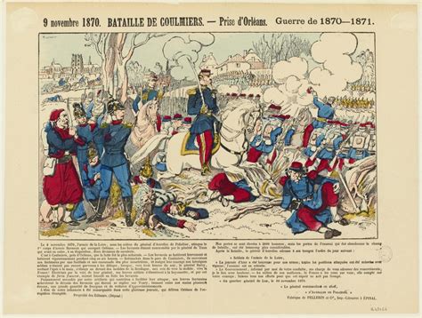 9 Novembre 1870 Bataille De Coulmiers Prise Dorléans Guerre De