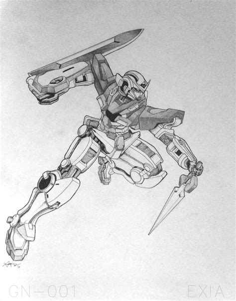 Gn001 Gundam Exia By Drawer888 On Deviantart