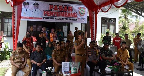 Gubernur Kalteng Secara Simbolis Buka Pasar Penyeimbang Di Kapuas