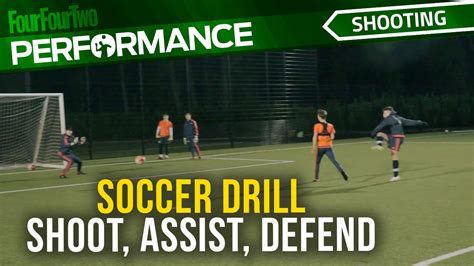 Soccer Shooting Drill Shoot Assist Defend Swansea City Academy