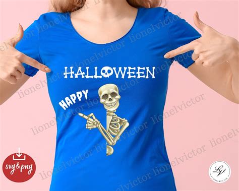 Happy Halloween Skeleton Skeleton Svg Halloween Skeleton Etsy