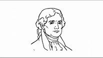How to draw Thomas Jefferson face pencil drawing step by step - YouTube