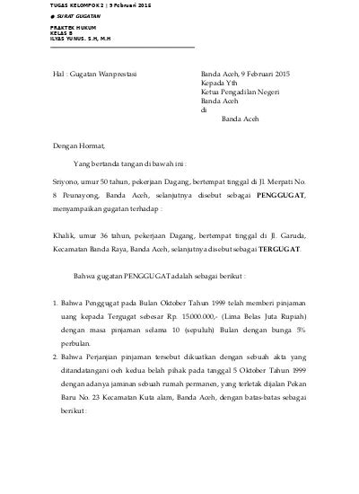 Detail Contoh Surat Pencabutan Gugatan Cerai Koleksi Nomer